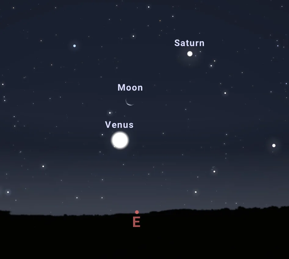 Conjunción entre la Luna y Venus, evento astronómico destacado de mayo 2025