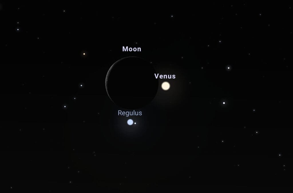 conjunción de la luna y venus, Evento Astronómico destacado de Septiembre 2025