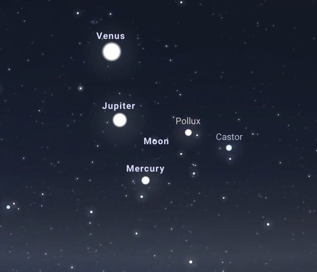 16. luna y mercurio