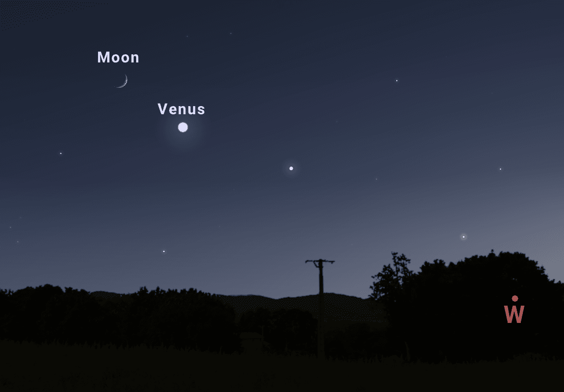 Conjunción de Luna y Venus, uno de los eventos astronómicos septiembre 2026